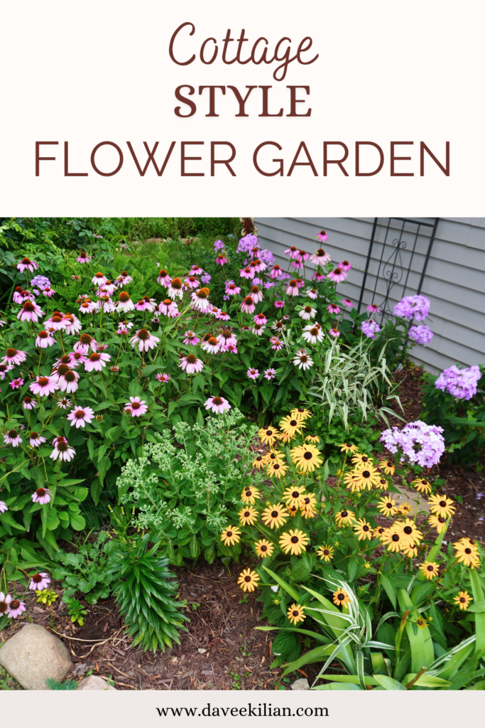 Cottage flower garden pin